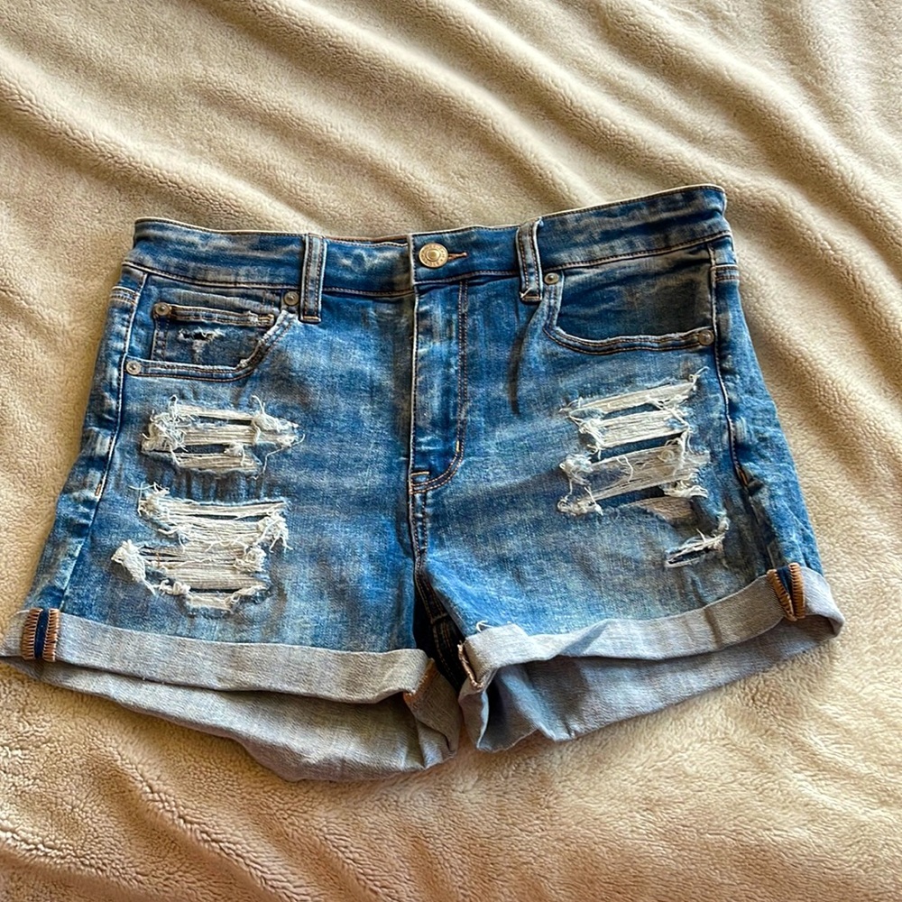 American eagle hi-rise shortie next level stretch